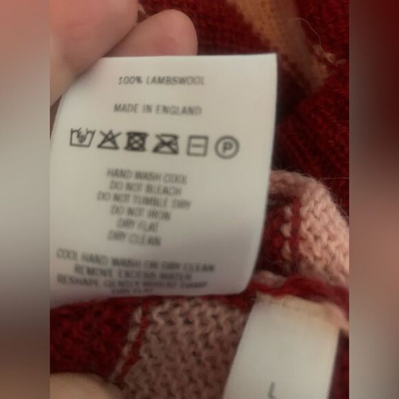 Molly Goddard New Striped Wool Vest Size L - Picture 11 of 12